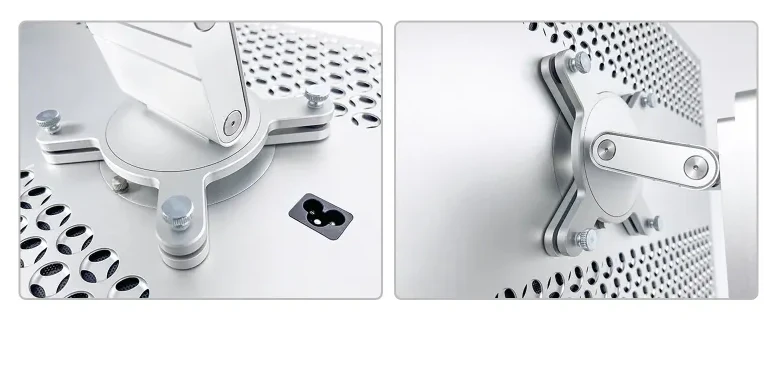 Montage plug and twist de l'adaptateur VESA 100x100 sur l'écran